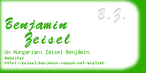 benjamin zeisel business card